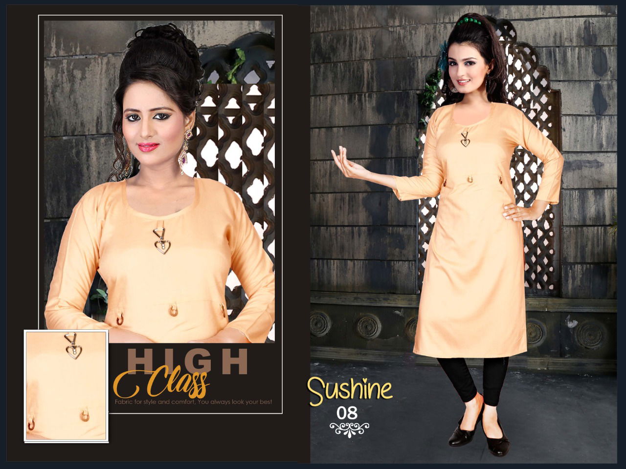 Aagya Sunshine  Latest Fancy Designer Ethnic Style Casual Wear Kurti Collection